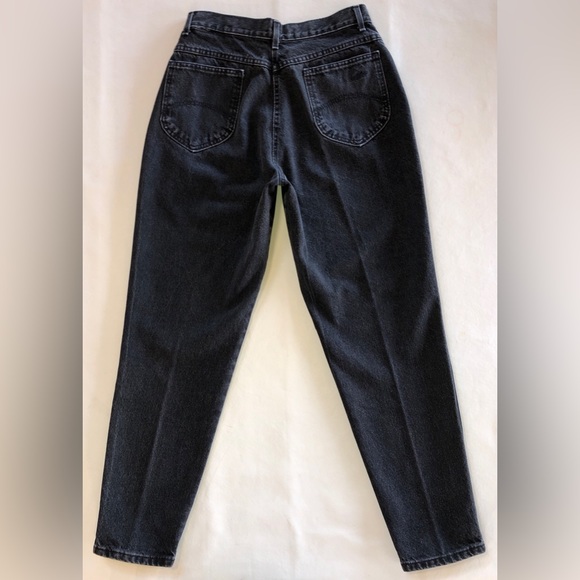 80’s Chic Jeans Ultra High-Rise Tapered Leg Black (28) - Picture 4 of 17